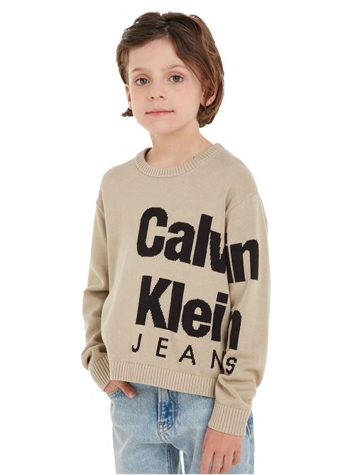 CALVIN KLEIN Relaxed Sweater for Children CALVIN KLEIN | CKIB0IB01874PED